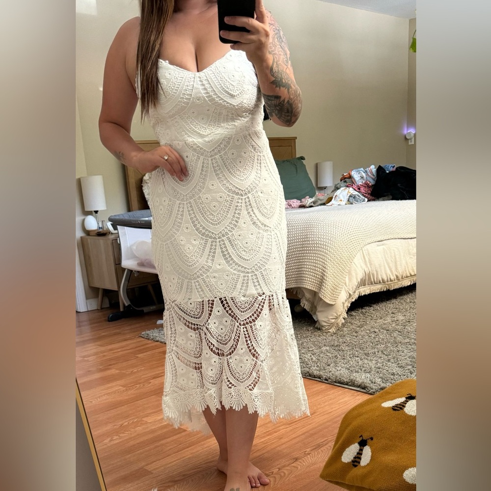 Lulus bridal dress